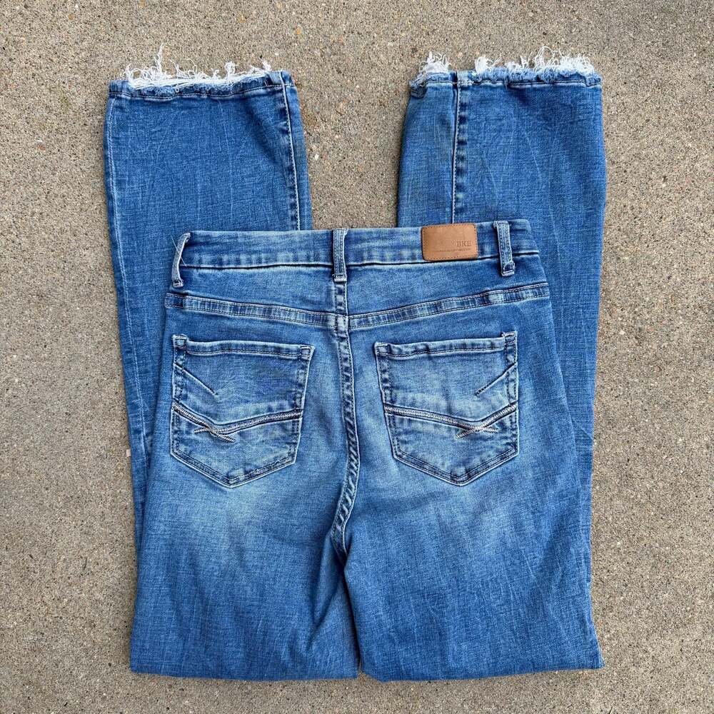 Buckle BKE Parker 27R Universal Fit High Rise Boot Cut Blue Jeans AXB423R